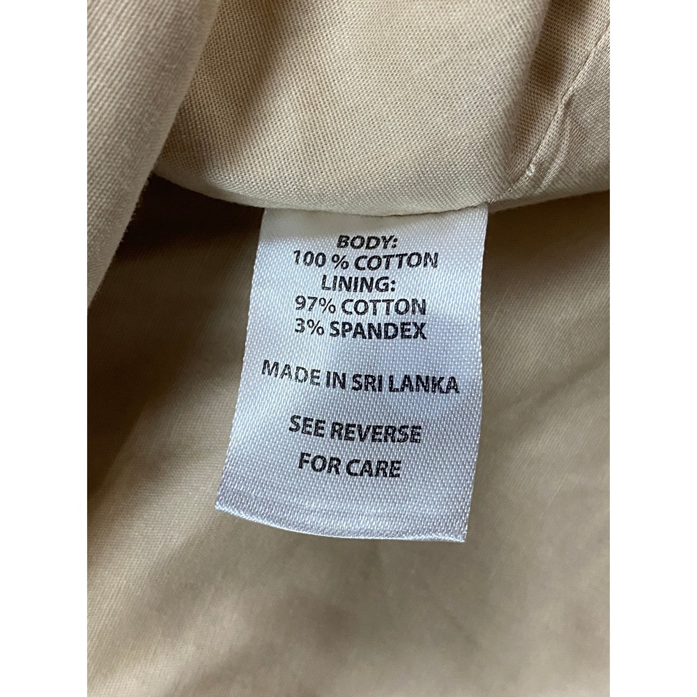 Spartina Maggie Tweed Button Front Mini Dress Tan Navy Kentucky Derby XL - Picture 15 of 15
